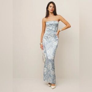 Reformation Frankie Silk Dress